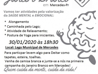 Programação do Janeiro Branco será realizada nesta quinta-feira