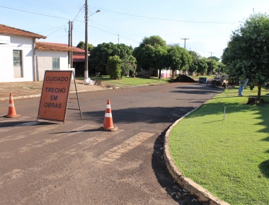 Obra de revitalização da Avenida Dr. Mário Totta segue em andamento em Mercedes