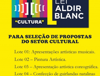 Chamada Pública através da Lei Adir Blanc para artistas mercedenses