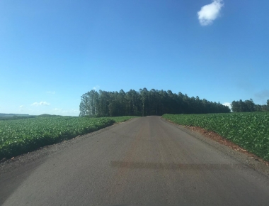 Trecho entre Arroio Guaçu e Três Irmãs recebe pavimentação asfáltica