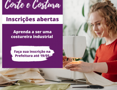 Prefeitura abre inscrições para o curso de corte e costura