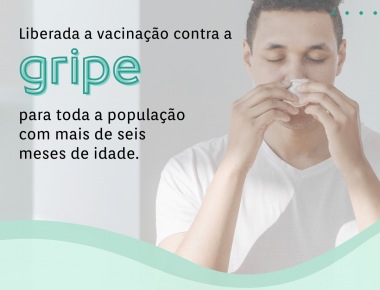 Liberada a vacinação contra a gripe para toda a população com mais de seis meses