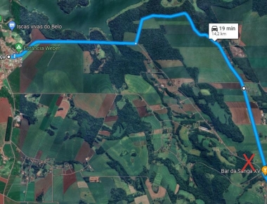 Obra de recapeamento asfáltico bloqueia a estrada Mercedes/Guaçu