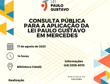 Mercedes recebe R$ 72 mil da Lei Paulo Gustavo para fomentar a cultura