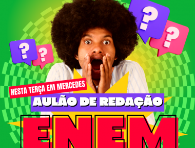 Aulão de redação do Enem acontecerá nesta terça-feira Mercedes