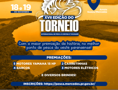 Com a maior premiação da história, abertas às inscrições para o Torneio de Pesca à Corvina e Tucunaré