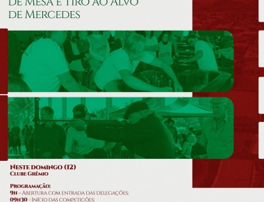 27° Torneio de Bolãozinho de Mesa e Tiro ao Alvo de Mercedes acontece neste domingo