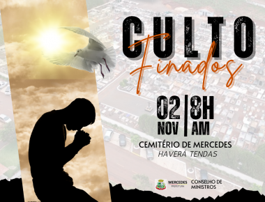 Culto Ecumênico marcará o Dia de Finados no cemitério de Mercedes