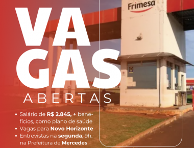 Frimesa abre vagas para trabalhadores de Mercedes; salário de R$ 2.845 + benefícios