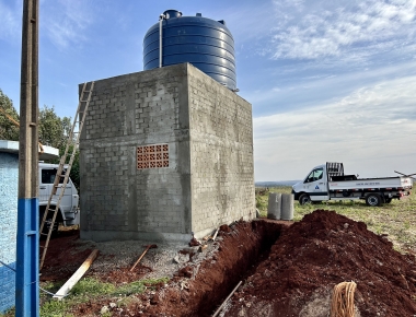 Novo Rio do Sul recebe nova base e caixa de água ampliada