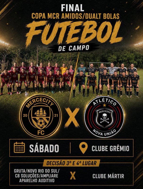Mercedes conhece neste sábado o campeão do Municipal de Futebol de Campo