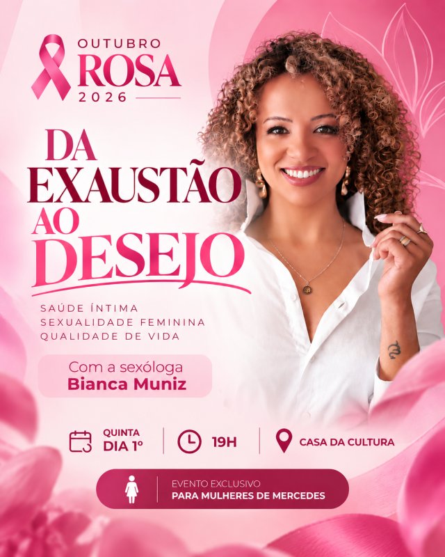 Mercedes promove encontro sobre saúde e sexualidade feminina nesta quinta